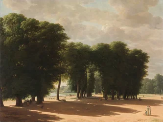 De ingang van het park van Saint-Cloud, Parijs