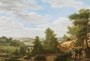 Gezicht op de vallei van Montmorency bij Saint-Leu-la-Forêt