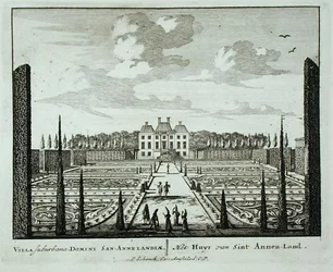 Huis en tuinen in Saint Annen-Land, uit 