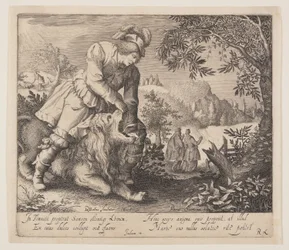 Samson en de leeuw