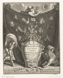 Titelpagina voor de Europische Mercurius voor het jaar 1706