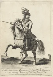 Ruiterportret van Maximiliaan II Emanuel, keurvorst van Beieren