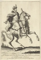 Ruiterportret van koning Jan III Sobieski van Polen