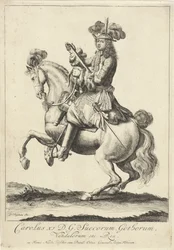 Ruiterportret van koning Karel XI van Zweden