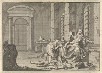 De Dood van Tsaar Fjodor II Borisovich Godunov, 1605, 1698