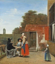 Een Nederlandse binnenplaats, ca. 1658-60
