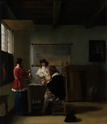 Het bezoek, ca. 1657