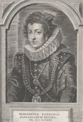 Portret van Elisabeth van Bourbon, koningin van Spanje, ca. 1632-44