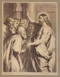 Christus overhandigt de sleutels aan Petrus