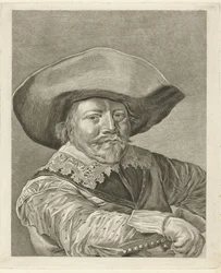 Portret van een man in 17e-eeuws kostuum