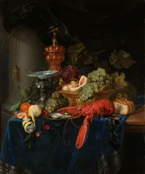 Stilleven met gouden bokaal, ca.1655 (olieverf op doek)