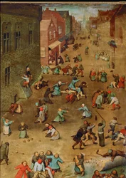 Kinderspelen (schilderij op eikenhout)