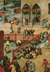 Kinderspelen (schilderij op eikenhout)