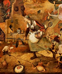 Dulle Griet, detail (olieverf op eikenhout)