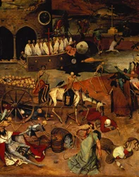 De triomf van de dood, ca. 1562 (paneel) (detail van 457, linksonder, zie ook 69068-71)