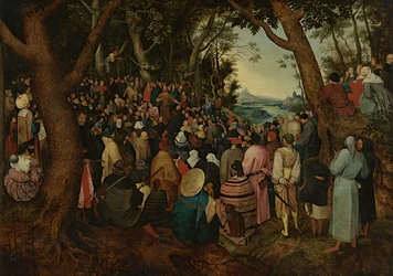 Sint Jan predikt tot de menigte