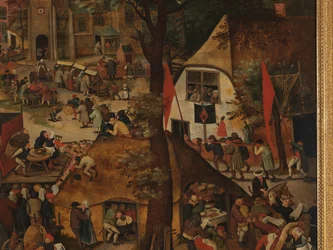 Een Dorpsfeest, Met een Theatervoorstelling en een Processie ter Ere van St Hubert en St Anthony