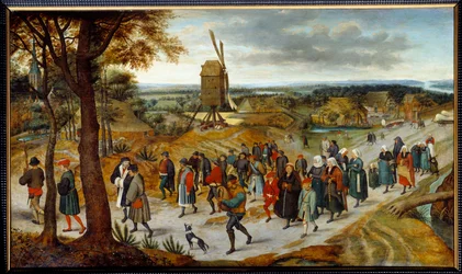 De bruiloftsstoet van Pieter Brueghel II de Jonge, bekend als Brueghel d