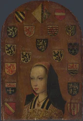 Portret van Margaretha van Oostenrijk