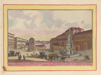 Fontein op het plein van de H. Dominicus te Madrid