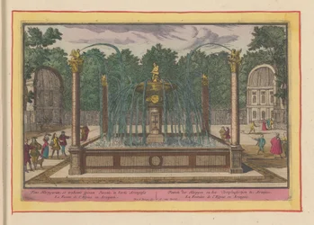 Fontein van de doornuittrekker in de tuinen van het Koninklijk Paleis van Aranjuez