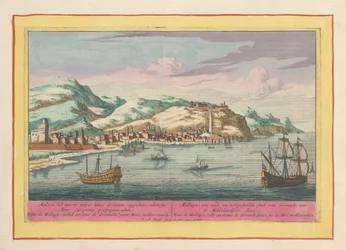 Gezicht op de stad Málaga aan de Middellandse Zee