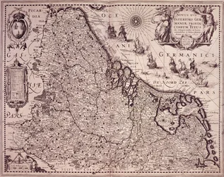 Kaart van de Provincie Verenigde Nederlanden