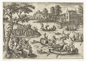 Steekspel op het water