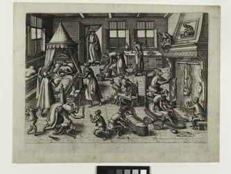 De Kinderkamer, ca. 1585 (ets)