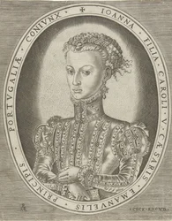 Portret van Johanna van Habsburg (Portretten van heersers)
