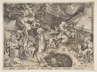 St. Jacobus en de Tovenaar Hermogenes uit Het Verhaal van de Tovenaar Hermogenes, 1565