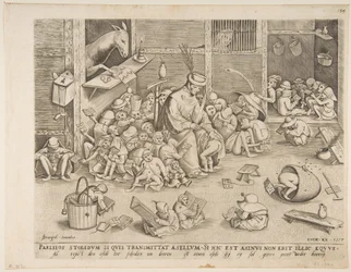 De ezel op school, 1557