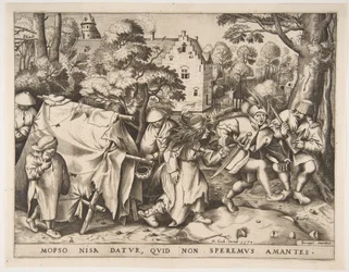 De vuile bruid of het huwelijk van Mopsus en Nisa, 1570