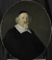 Portret van Adriaen Besemer, directeur van de Rotterdamse Kamer van de VOC, gekozen in 1642