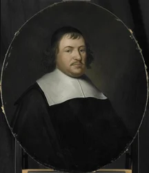 Portret van Cornelis van den Bergh, Directeur van de Rotterdamse Kamer van de Nederlandse Oost-Indische Compagnie, gekozen in 1659