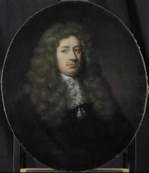 Portret van Dominicus Rosmale, directeur van de Rotterdamse Kamer van de Nederlandse Oost-Indische Compagnie, gekozen in 1677