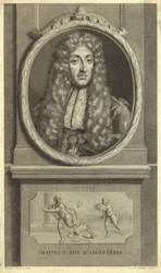 Portret van koning James II van Engeland