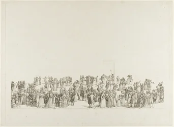 De tentoonstelling in de Salon du Louvre in 1787