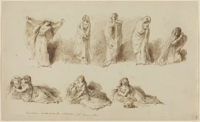 De houding van Lady Hamilton