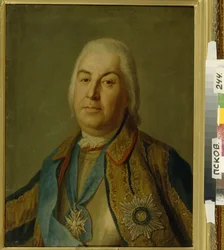 Portret van Graaf Pyotr Semyonovich Saltykov