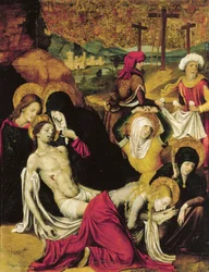 De Graflegging van Christus, of Pieta van Tanger, door Pietro Cavaro