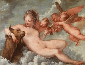 Venus vergezeld door Weegschaal en Stier, 1660s