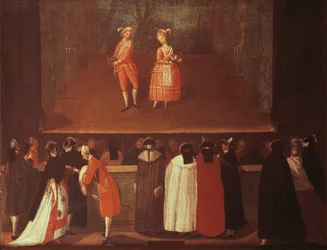 Pauze, van de School van Pietro Longhi