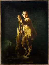 Staande herder, ca. 1740 (Olieverf op doek)