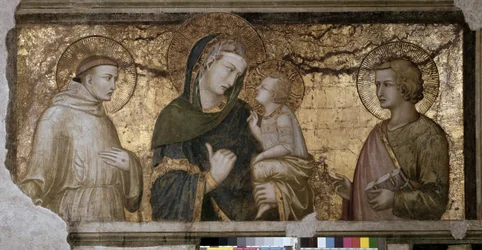 De Maagd en Kind tussen Sint Jan en Sint Franciscus