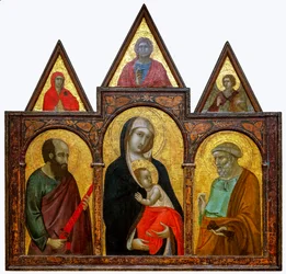 Maagd en Kind met Heiligen Paulus en Petrus, 1310-20
