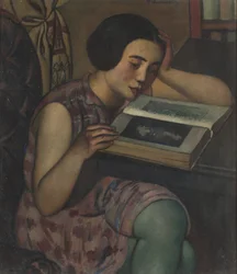 Jong meisje lezend, 1928