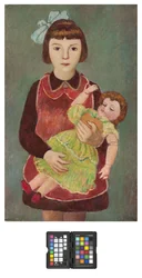 Jong meisje met pop, 1928