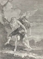 Jacob worstelt met de engel, 1730-39