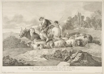 Een van de Zonen van Noach die een Deel van de Aarde gaat Bevolken